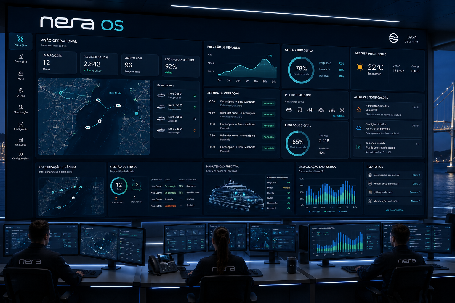 Painel operacional NERA OS